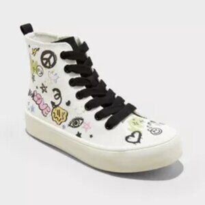 NEW Kids' Blakely Multi Colored Graffiti Style High-Top Sneakers - art class™